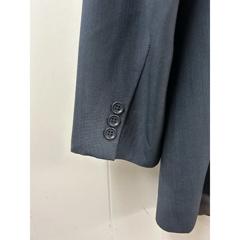 Ermengildo Zegna Soft Wool Blazer Men's‎ 42 R Black 3 Button Sport Coat